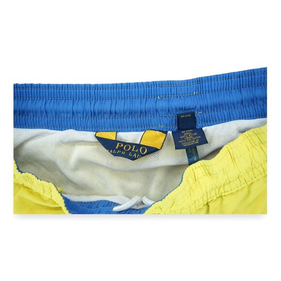 Polo Ralph Lauren Men's Shorts Size Small Yellow Elastic WaistSwim Trunks - Picture 2 of 5